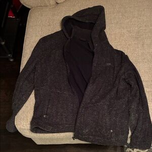 Orage Men's Charcoal Zip-Up Sweater